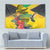 Personalized Jamaica Crocodile Hummingbird Tapestry Tropical Flowers Grunge Flag - Wonder Print Shop