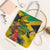 Personalized Jamaica Crocodile Hummingbird Tote Bag Tropical Flowers Grunge Flag - Wonder Print Shop
