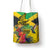 Personalized Jamaica Crocodile Hummingbird Tote Bag Tropical Flowers Grunge Flag - Wonder Print Shop