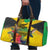 Personalized Jamaica Crocodile Hummingbird Travel Bag Tropical Flowers Grunge Flag - Wonder Print Shop