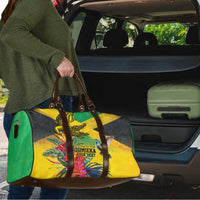 Personalized Jamaica Crocodile Hummingbird Travel Bag Tropical Flowers Grunge Flag - Wonder Print Shop