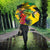 Personalized Jamaica Crocodile Hummingbird Umbrella Tropical Flowers Grunge Flag - Wonder Print Shop