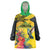 Personalized Jamaica Crocodile Hummingbird Wearable Blanket Hoodie Tropical Flowers Grunge Flag - Wonder Print Shop