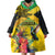 Personalized Jamaica Crocodile Hummingbird Wearable Blanket Hoodie Tropical Flowers Grunge Flag - Wonder Print Shop
