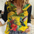 Personalized Jamaica Crocodile Hummingbird Women Casual Shirt Tropical Flowers Grunge Flag - Wonder Print Shop