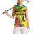 Personalized Jamaica Crocodile Hummingbird Women Sleeveless Polo Shirt Tropical Flowers Grunge Flag - Wonder Print Shop