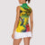 Personalized Jamaica Crocodile Hummingbird Women Sleeveless Polo Shirt Tropical Flowers Grunge Flag - Wonder Print Shop