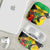 Personalized Jamaica Hummingbird AirPods Case Tropical Flowers Grunge Flag - Wonder Print Shop