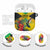 Personalized Jamaica Hummingbird AirPods Case Tropical Flowers Grunge Flag - Wonder Print Shop