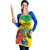 Personalized Jamaica Hummingbird Apron Tropical Flowers Grunge Flag - Wonder Print Shop