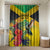 Personalized Jamaica Hummingbird Bathroom Set Tropical Flowers Grunge Flag - Wonder Print Shop