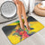Personalized Jamaica Hummingbird Bathroom Set Tropical Flowers Grunge Flag - Wonder Print Shop
