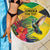 Personalized Jamaica Hummingbird Beach Blanket Tropical Flowers Grunge Flag - Wonder Print Shop