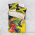 Personalized Jamaica Hummingbird Bedding Set Tropical Flowers Grunge Flag - Wonder Print Shop