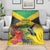 Personalized Jamaica Hummingbird Blanket Tropical Flowers Grunge Flag - Wonder Print Shop