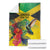 Personalized Jamaica Hummingbird Blanket Tropical Flowers Grunge Flag - Wonder Print Shop