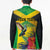 Personalized Jamaica Hummingbird Blazer Tropical Flowers Grunge Flag - Wonder Print Shop