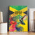 Personalized Jamaica Hummingbird Canvas Wall Art Tropical Flowers Grunge Flag - Wonder Print Shop