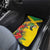 Personalized Jamaica Hummingbird Car Mats Tropical Flowers Grunge Flag - Wonder Print Shop