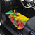 Personalized Jamaica Hummingbird Car Mats Tropical Flowers Grunge Flag - Wonder Print Shop