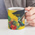 Personalized Jamaica Hummingbird Ceramic Mug Tropical Flowers Grunge Flag - Wonder Print Shop