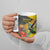 Personalized Jamaica Hummingbird Ceramic Mug Tropical Flowers Grunge Flag - Wonder Print Shop