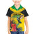 Personalized Jamaica Hummingbird Family Matching Mermaid Dress and Hawaiian Shirt Tropical Flowers Grunge Flag - Wonder Print Shop