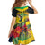Personalized Jamaica Hummingbird Family Matching Off The Shoulder Long Sleeve Dress and Hawaiian Shirt Tropical Flowers Grunge Flag - Wonder Print Shop