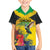 Personalized Jamaica Hummingbird Family Matching Off The Shoulder Long Sleeve Dress and Hawaiian Shirt Tropical Flowers Grunge Flag - Wonder Print Shop