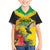 Personalized Jamaica Hummingbird Family Matching Short Sleeve Bodycon Dress and Hawaiian Shirt Tropical Flowers Grunge Flag - Wonder Print Shop