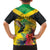 Personalized Jamaica Hummingbird Family Matching Summer Maxi Dress and Hawaiian Shirt Tropical Flowers Grunge Flag - Wonder Print Shop
