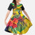 Personalized Jamaica Hummingbird Family Matching Summer Maxi Dress and Hawaiian Shirt Tropical Flowers Grunge Flag - Wonder Print Shop