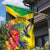 Personalized Jamaica Hummingbird Garden Flag Tropical Flowers Grunge Flag - Wonder Print Shop