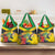 Personalized Jamaica Hummingbird Grocery Bag Tropical Flowers Grunge Flag - Wonder Print Shop