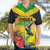 Personalized Jamaica Hummingbird Hawaiian Shirt Tropical Flowers Grunge Flag - Wonder Print Shop