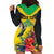 Personalized Jamaica Hummingbird Hoodie Dress Tropical Flowers Grunge Flag - Wonder Print Shop