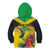 Personalized Jamaica Hummingbird Kid Hoodie Tropical Flowers Grunge Flag - Wonder Print Shop