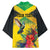 Personalized Jamaica Hummingbird Kimono Tropical Flowers Grunge Flag - Wonder Print Shop