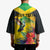 Personalized Jamaica Hummingbird Kimono Tropical Flowers Grunge Flag - Wonder Print Shop