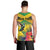 Personalized Jamaica Hummingbird Men Tank Top Tropical Flowers Grunge Flag - Wonder Print Shop