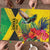 Personalized Jamaica Hummingbird Puzzle Tropical Flowers Grunge Flag - Wonder Print Shop