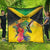 Personalized Jamaica Hummingbird Quilt Tropical Flowers Grunge Flag - Wonder Print Shop