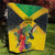 Personalized Jamaica Hummingbird Quilt Tropical Flowers Grunge Flag - Wonder Print Shop