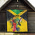 Personalized Jamaica Hummingbird Quilt Tropical Flowers Grunge Flag - Wonder Print Shop