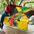 Personalized Jamaica Hummingbird Quilt Tropical Flowers Grunge Flag - Wonder Print Shop