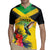 Personalized Jamaica Hummingbird Rugby Jersey Tropical Flowers Grunge Flag - Wonder Print Shop