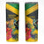Personalized Jamaica Hummingbird Skinny Tumbler Tropical Flowers Grunge Flag - Wonder Print Shop