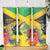 Personalized Jamaica Hummingbird Skinny Tumbler Tropical Flowers Grunge Flag - Wonder Print Shop