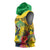 Personalized Jamaica Hummingbird Sleeveless Hoodie Tropical Flowers Grunge Flag - Wonder Print Shop