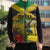 Personalized Jamaica Hummingbird Sleeveless Puffer Jacket Tropical Flowers Grunge Flag - Wonder Print Shop